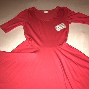 Lularoe Nicole Coral Size Large